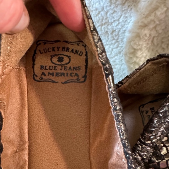 ADORABLE LICKY BRAND BALLET FLATS, fun black snake print design 🐍 size 91/2 M - Picture 2 of 7